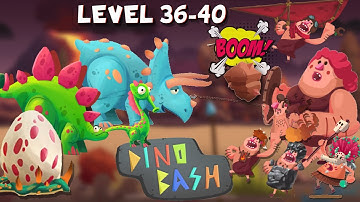 Dino bash (level 36-40) iOS gameplay