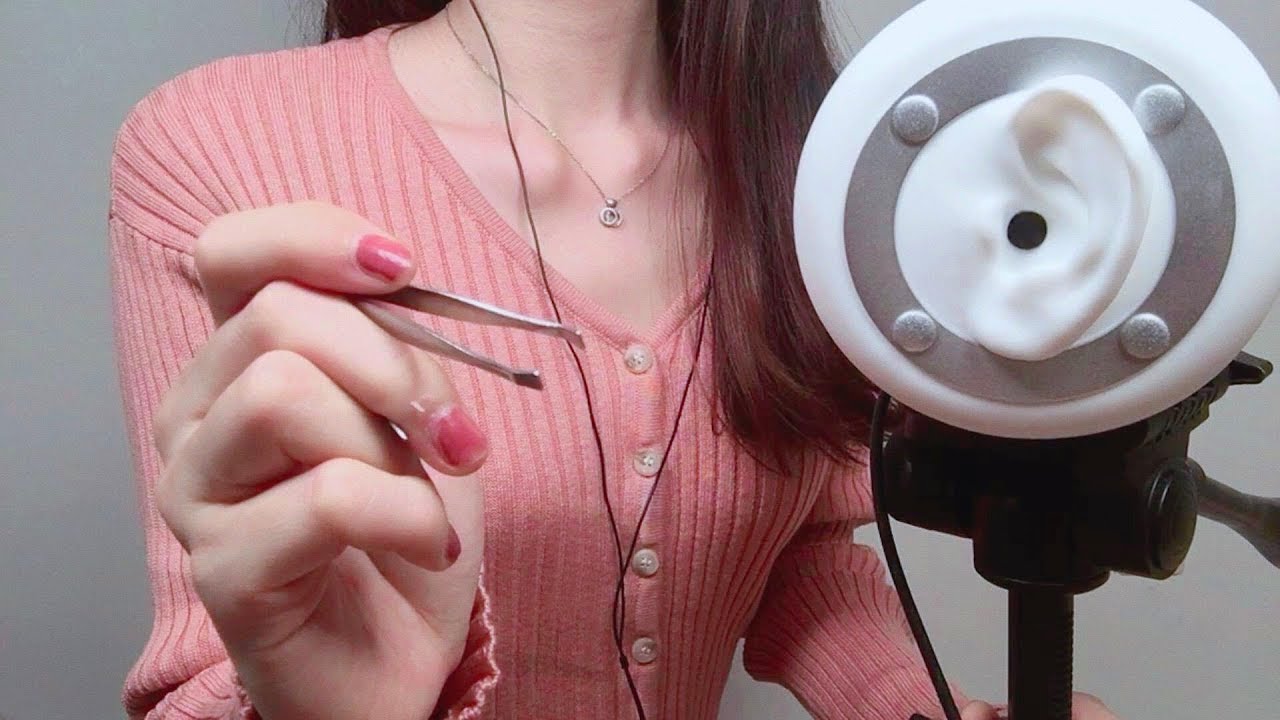 귀청소 ASMRㅣ토라진 여동생 달래는 언니 귀청소 롤플레이🌿, 쇠귀이개와 핀셋으로 귀파기, Ear Cleaning with