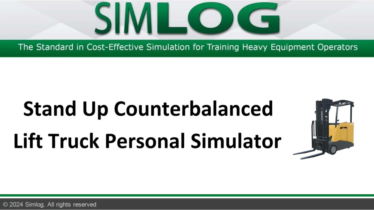 Loading a Dry Van Trailer 2 - Simlog Stand Up Counterbalanced Lift Truck Personal Simulator
