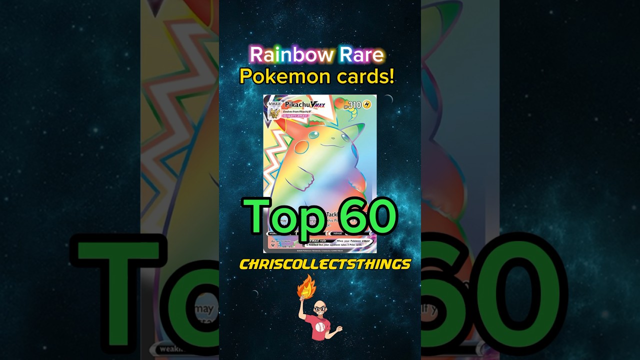 Top 60 Pokemon RAINBOW Rare Cards! #shorts #top50 #pikachu - YouTube Top 60 Pokemon RAINBOW Rare Cards! #shorts #top50 #pikachu - YouTube