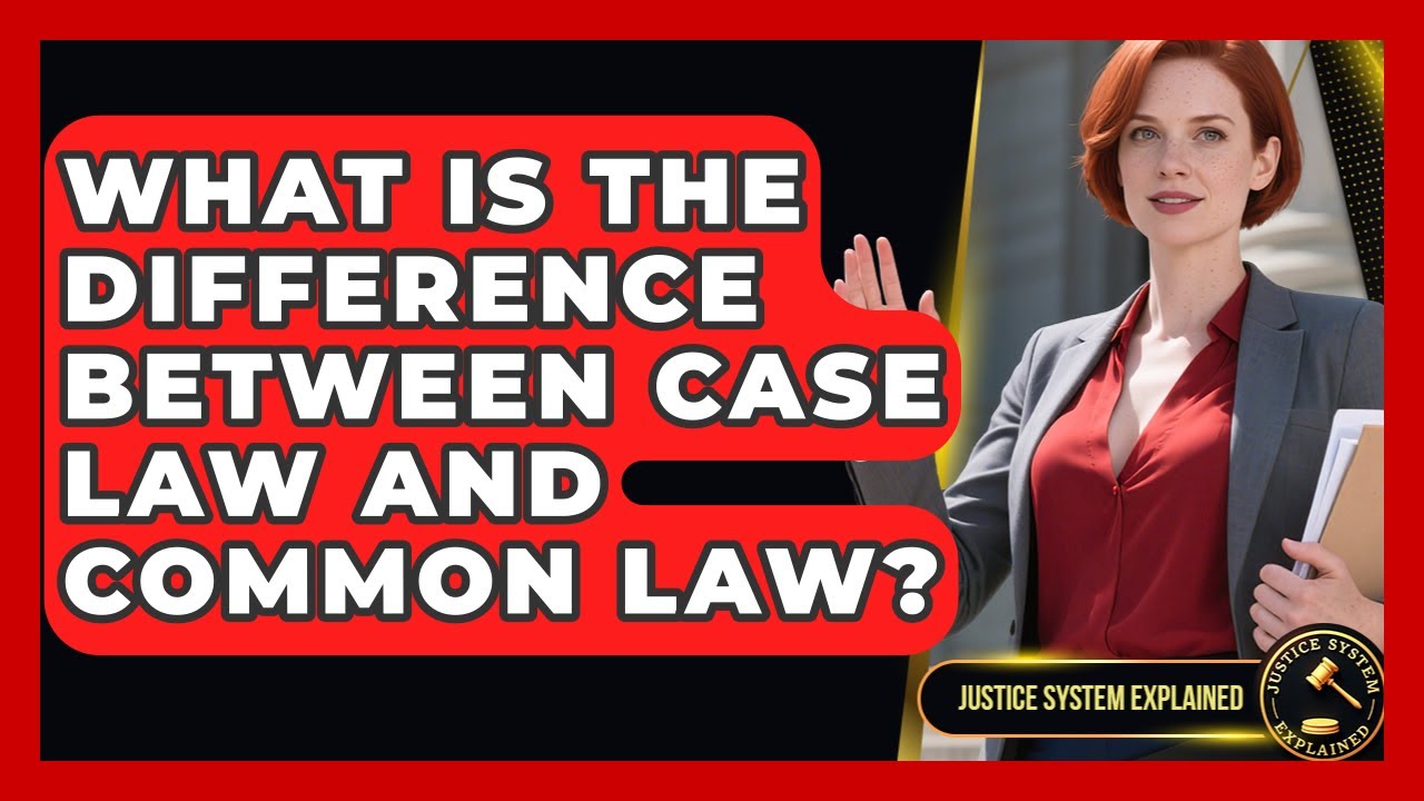 What Is the Difference Between Case Law and Common Law? - Justice System Explained