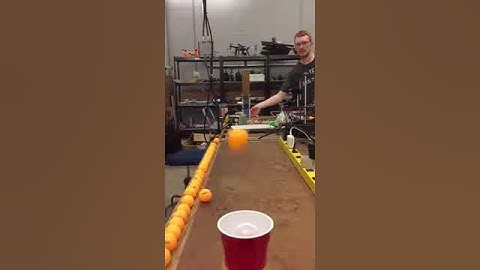 Beer Pong Robot 1st Prototype Testing