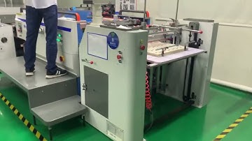 GST720 heat transfer label screen printing line with IR & hot air dryer