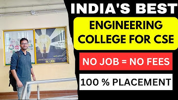 Best Engineering College For CSE | 100%  placement else fee refund  #wbjee #Comedk #jeemains
