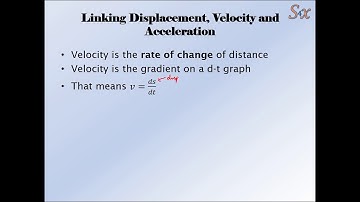 Solve4x Tutorials - Kinematics and Calculus - Part 1 - Displacement, Velocity and Acceleration