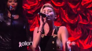 Miley Cyrus - Wrecking Ball (Live on The Ellen DeGeneres Show 2013)