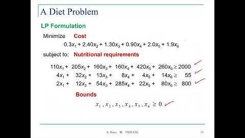Lecture 3P1: IE 3340 Operations Research - LP formulation