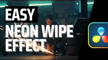Neon Wipe Transition DaVinci Resolve