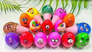 Rewinding Numberblocks Rainbow Eggs SLIME, Ice Cream CLAY Coloring! Satisfying ASMR Videos by Slime Sau 1,736 views 4 days ago 8 minutes, 22 seconds