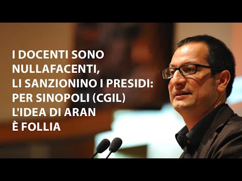 I docenti sono nullafacenti, li sanzionino i presidi: per Sinopoli (Cgil) l'idea dell'Aran è follia