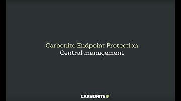 Carbonite Endpoint   Central management