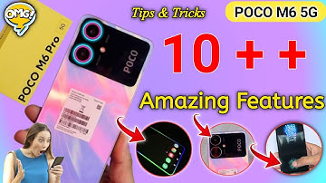 POCO M6 5G 5g Top 10+ Special Features || Tips & Tricks|| Hidden Features ⚡⚡