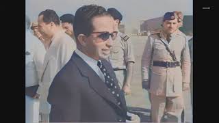 1956 استقبال الملك فيصل الثاني في مطار بغداد