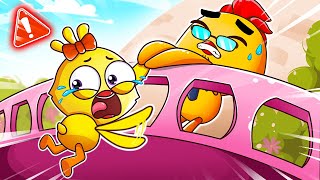 Don't Climb Up High Baby Song 😰❌| Safety Tips 🐷🐥🐏| Dangerous Song | Sing Along with Lamba Lamby