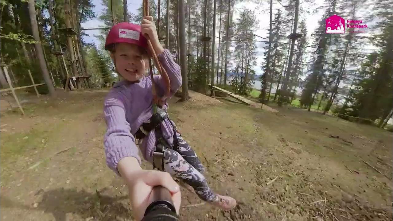 Ziplineløype for barn YouTube