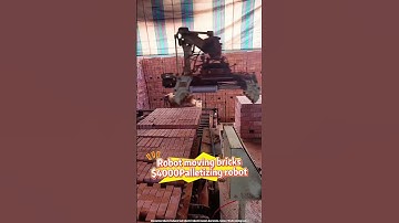 Palletizing robot #industrialrobot #machine #factory #welding #automobile #intelligence #aluminum