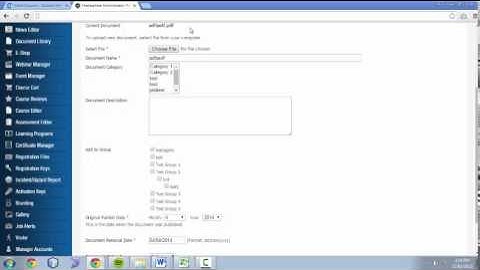 Document Library: 2. Editing a Document