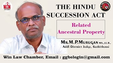 Hindu Succession Act | Related Ancestral Property | Explained by Hon