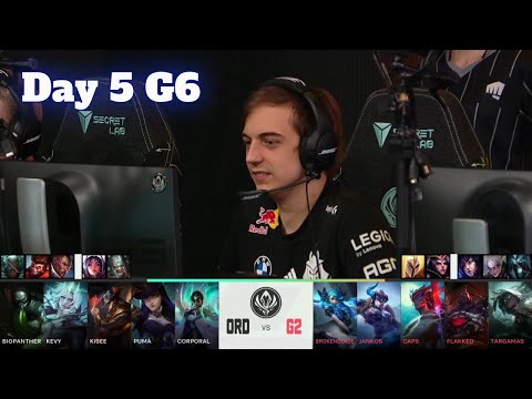 ORD vs G2 - Day 5 LoL MSI 2022 Group Stage | ORDER vs G2 Esports full game