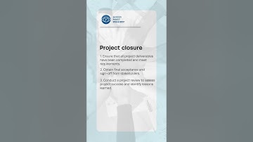 Project closure