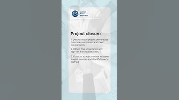 Project closure