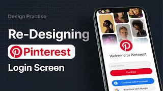 Redesigning the Pinterest App Login Screen: A UI Design Practice in Figma Wealth