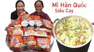 Bà Tân Vlog - Làm Nồi Mì Hàn Quốc Siêu Cay Khổng Lồ To Nhất Xóm