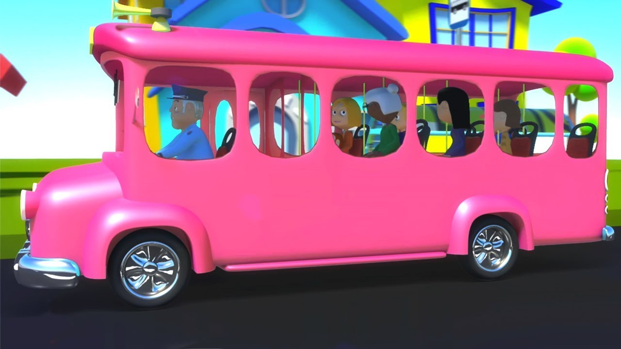 Les roues de l'autobus rimes en français comptine autobus chanson