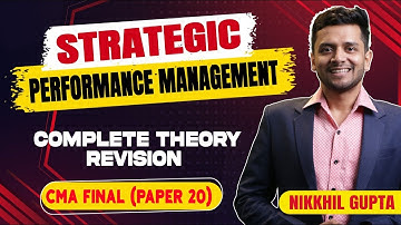 CMA Final - Paper 20 | Strategic Performance Management Marathon | Complete Theory Revision