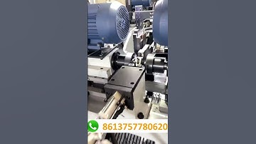 Round pipe double head chamfering machine, suitable for any round pipe flat head chamfer