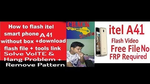 How to Flash iTel A41 without Box