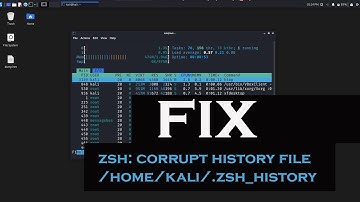 How to FIX   zsh: corrupt history file /home/kali/.zsh_history #kali #linuxtutorial