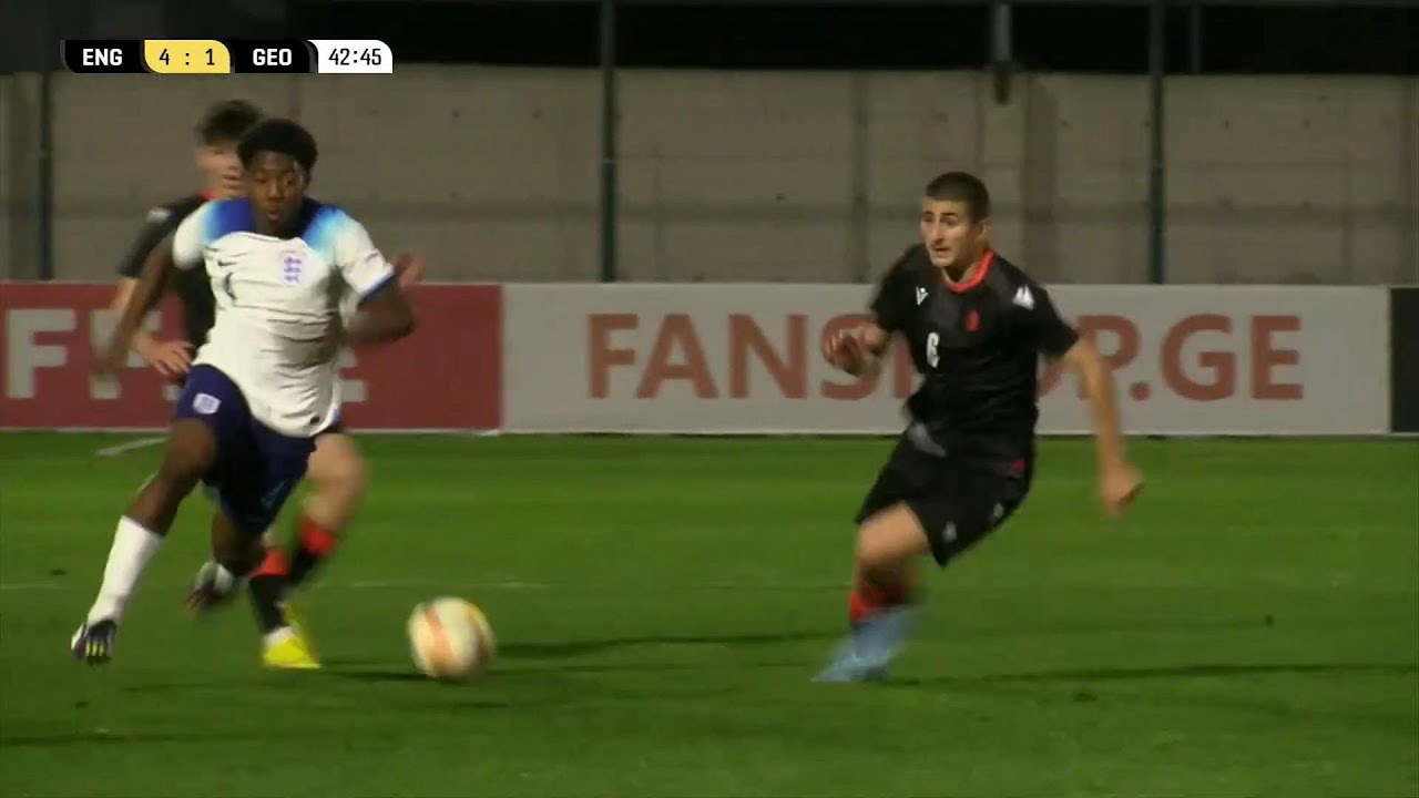 Myles Lewis-Skelly vs Georgia U17 Euro qualifying (28/10/2022)