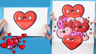 How to Draw a HEART SURPRISE FOLD