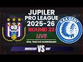 Anderlecht vs Gent Live Scores | 2025-26 Jupiler Pro League Round 32