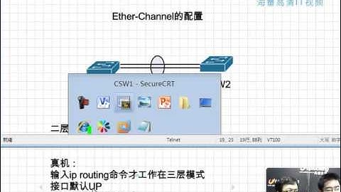 #CCNP【1.2.5】初级/网络部署VLAN/ether channel的实验