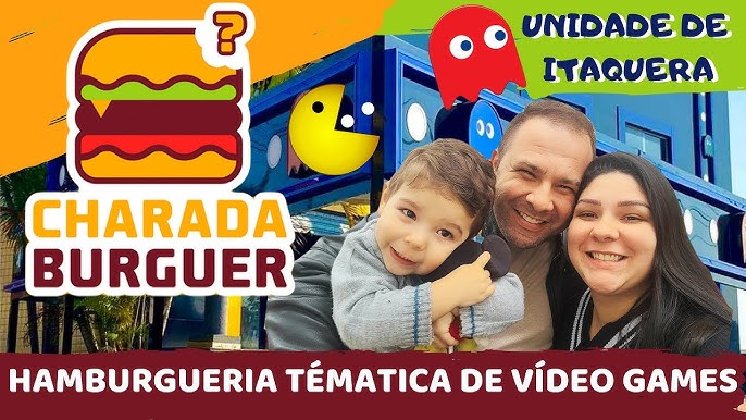 DESCOBRIMOS UMA HAMBURGUERIA TEMÁTICA DE VIDEO GAMES 🎮👾 Já marca o @