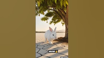 White Rabbit and the Magical Mango Tree 🌱 | Heartwarming Story #Shorts"