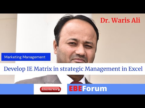 How to develop IE Matrix in strategic Management with practical examples
