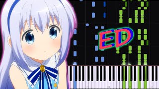 Gochuumon wa Usagi desu ka? Bloom ED Piano - Nakayoshi! ○! Nakayoshi!