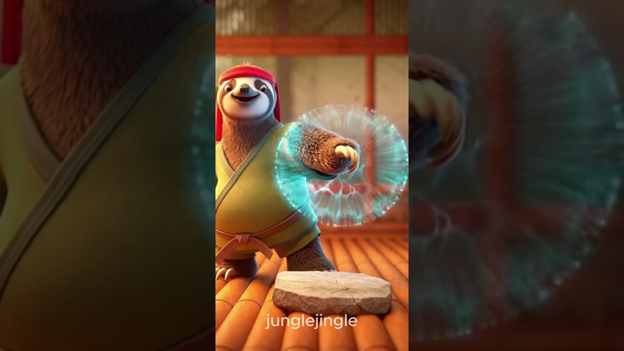 Master Sloth Breaks the Brick with Invisible Power | Epic Jungle Moment