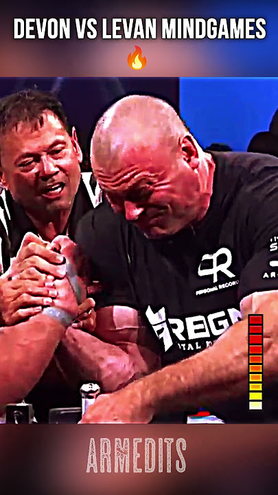 Devon's Mind Games don't work on Levan 💪 | #armwrestling #Levan #devon #shortsvideo