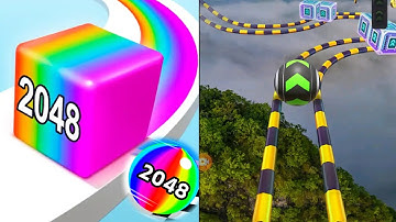 Jelly Run 2048 // Spiral Roll - All Level Gameplay Android,iOS - new gaming video