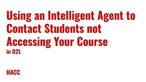 Using Intelligent Agents to Contact Non-participating Students