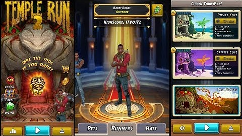 Temple Run 2 In A New Look | Character Barry Bones OutRider | Map Fall Jungle