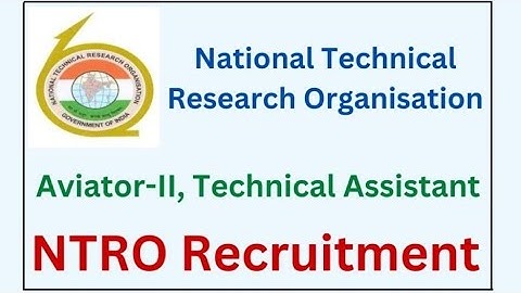 ✅   NTRO Aviator, Technical Assistant 182 Posts Apply Online  👇