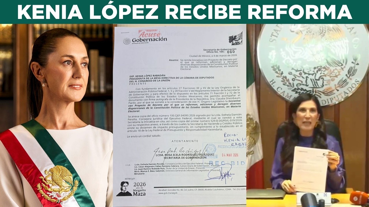🔴 REFORMA ELECTORAL - Diputados acaban de recibir la propuesta de la Presidenta