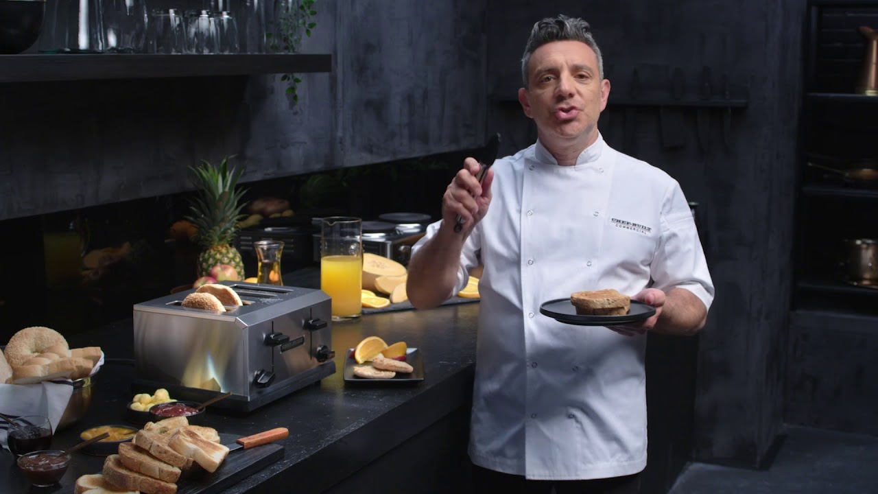 CHEF-BUILT Medium Duty 4 Slice Toaster CCT-100 - YouTube