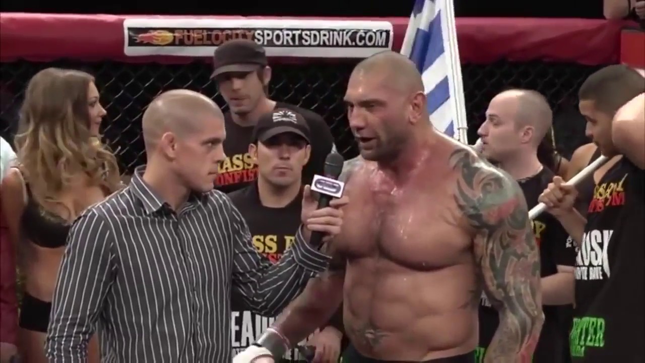 Love of fighting leads ex-WWE star Dave Bautista to MMA debut