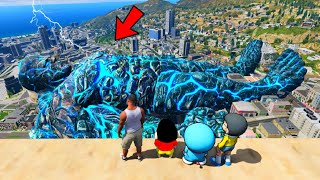 SHINCHAN FOUND BIGGEST LAVA GOD WITH DORAEMON NOVITA IN GTA5